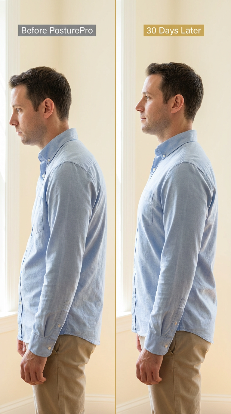 Before and after posture — 30 days